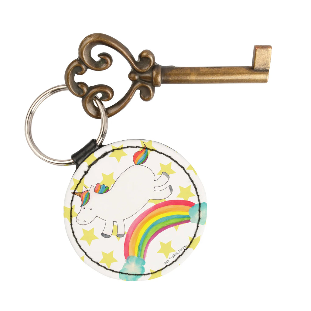 Rund Schlüsselanhänger Einhorn Regenbogen Schlüsselanhänger, Anhänger, Taschenanhänger, Glücksbringer, Schutzengel, Einhorn, Einhörner, Einhorn Deko, Pegasus, Unicorn, Regenbogen, Glitzer, Einhornpower, Erwachsenwerden, Einhornautobahn