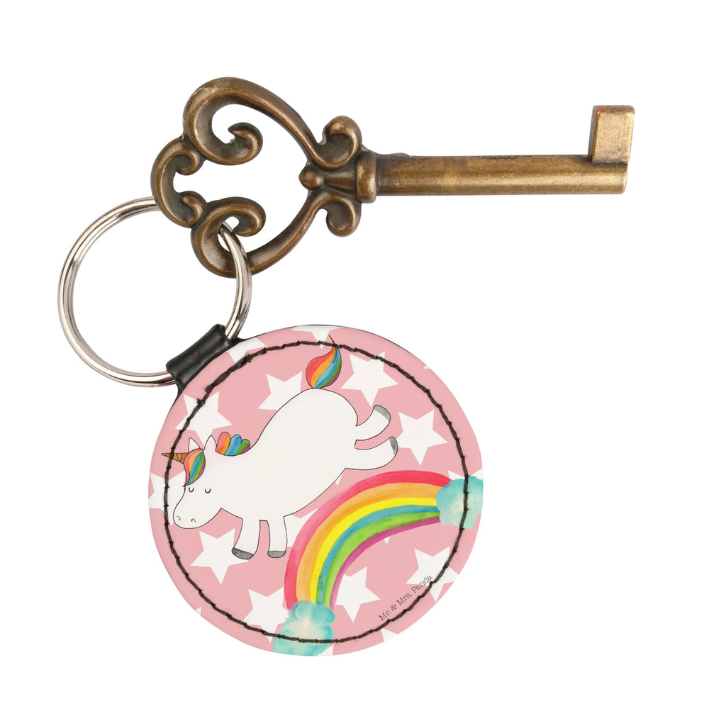 Rund Schlüsselanhänger Einhorn Regenbogen Schlüsselanhänger, Anhänger, Taschenanhänger, Glücksbringer, Schutzengel, Einhorn, Einhörner, Einhorn Deko, Pegasus, Unicorn, Regenbogen, Glitzer, Einhornpower, Erwachsenwerden, Einhornautobahn