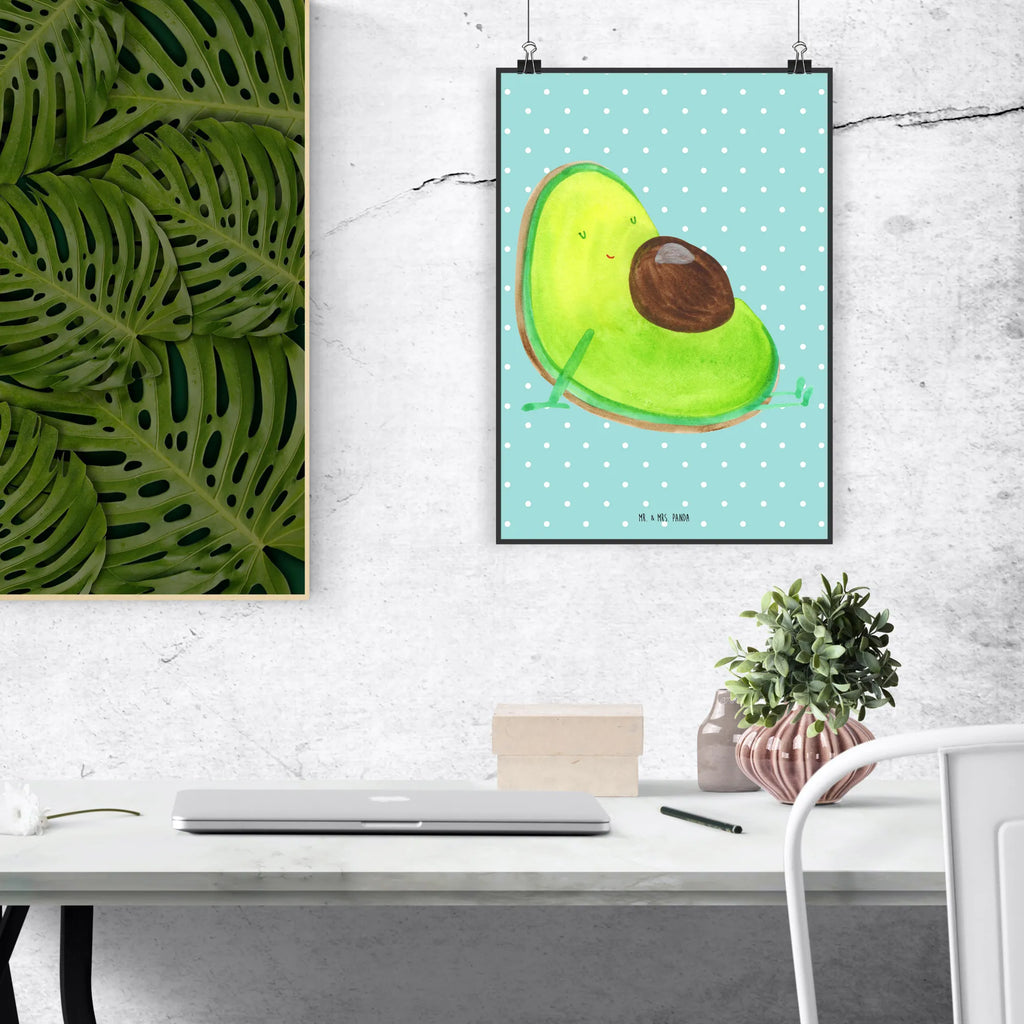 Poster Avocado Schwangerschaft Poster, Wandposter, Bild, Wanddeko, Küchenposter, Kinderposter, Wanddeko Bild, Raumdekoration, Wanddekoration, Handgemaltes Poster, Mr. & Mrs. Panda Poster, Designposter, Kunstdruck, Posterdruck, Avocado, Veggie, Vegan, Gesund, schwanger, Schwangerschaft, Babyparty, Babyshower