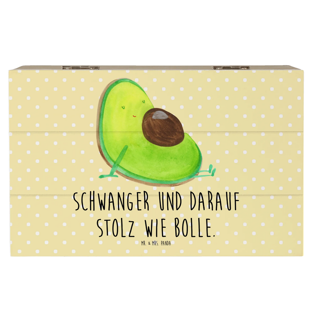 Holzkiste Avocado schwanger Holzkiste, Kiste, Schatzkiste, Truhe, Schatulle, XXL, Erinnerungsbox, Erinnerungskiste, Dekokiste, Aufbewahrungsbox, Geschenkbox, Geschenkdose, Avocado, Veggie, Vegan, Gesund, schwanger, Schwangerschaft, Babyparty, Babyshower