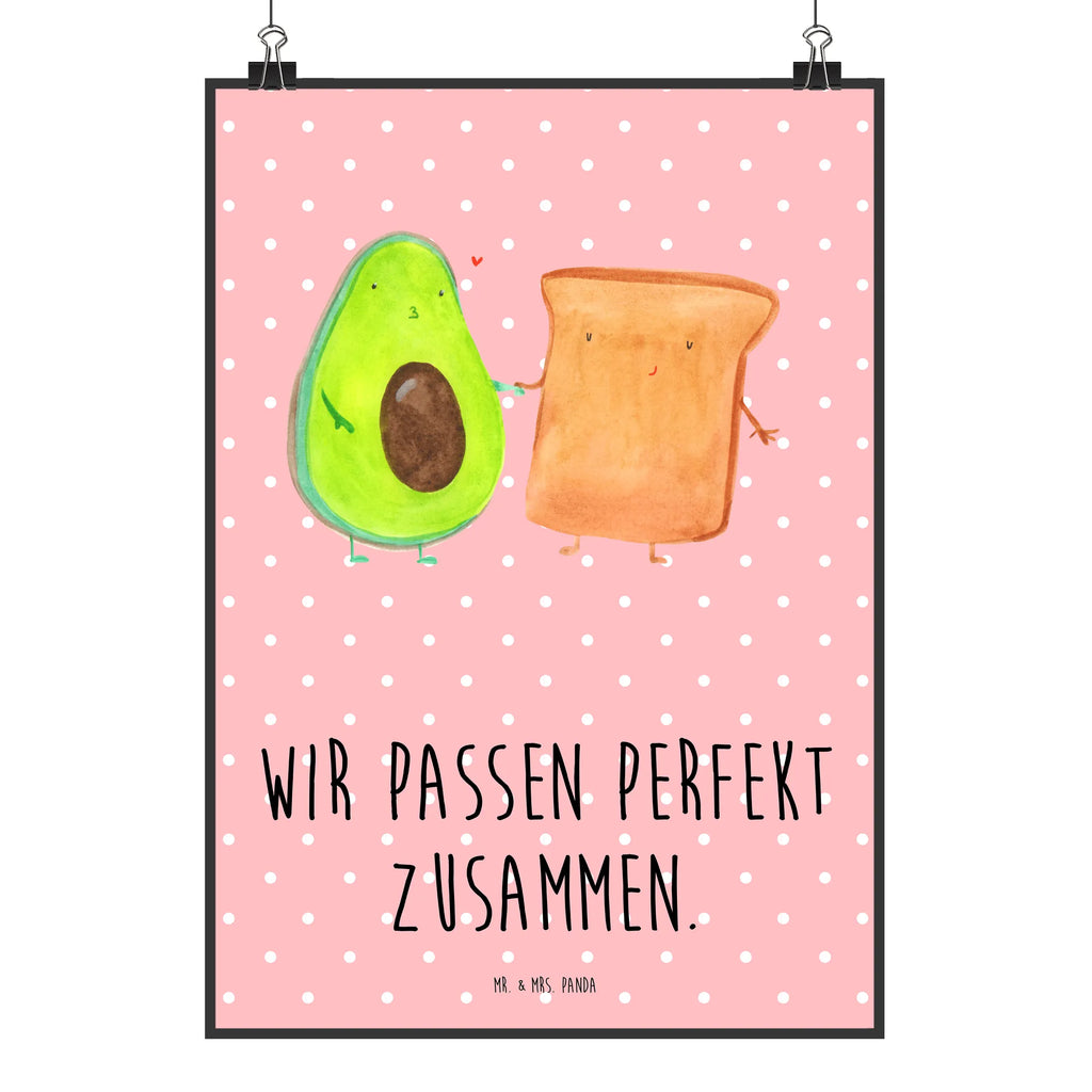 Poster Avocado Toast Poster, Wandposter, Bild, Wanddeko, Küchenposter, Kinderposter, Wanddeko Bild, Raumdekoration, Wanddekoration, Handgemaltes Poster, Mr. & Mrs. Panda Poster, Designposter, Kunstdruck, Posterdruck, Avocado, Veggie, Vegan, Gesund, Toast, Toastbrot, Liebespaar, Pärchen, Freund, Freundin, Verlobt, Verlobungsparty, Hochzeit, Hochzeitsgeschenk, Jahrestag, Jahrestagsgeschenk