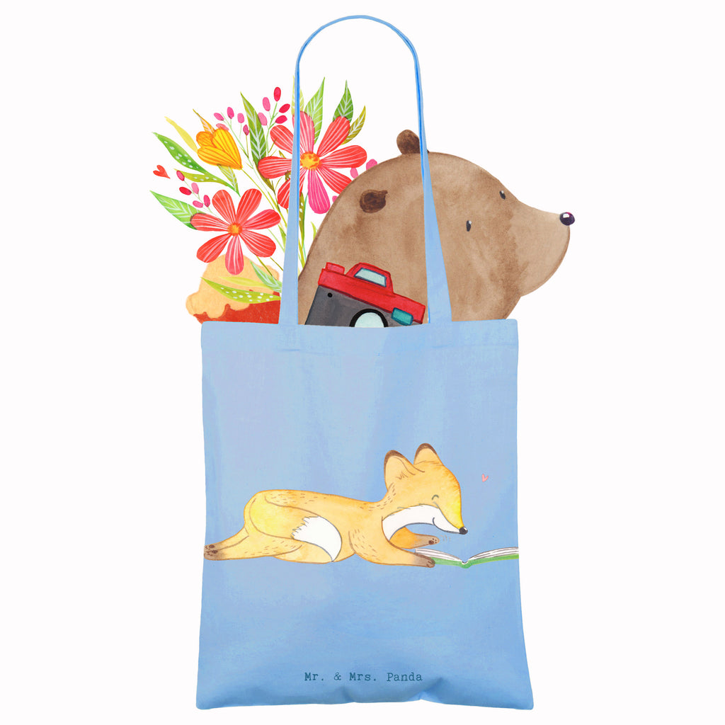 Tragetasche Fuchs Lesen Medizin Beuteltasche, Beutel, Einkaufstasche, Jutebeutel, Stoffbeutel, Tasche, Shopper, Umhängetasche, Strandtasche, Schultertasche, Stofftasche, Tragetasche, Badetasche, Jutetasche, Einkaufstüte, Laptoptasche, Geschenk, Sport, Sportart, Hobby, Schenken, Danke, Dankeschön, Auszeichnung, Gewinn, Sportler, lesen, Bücher lesen, Bücherwurm