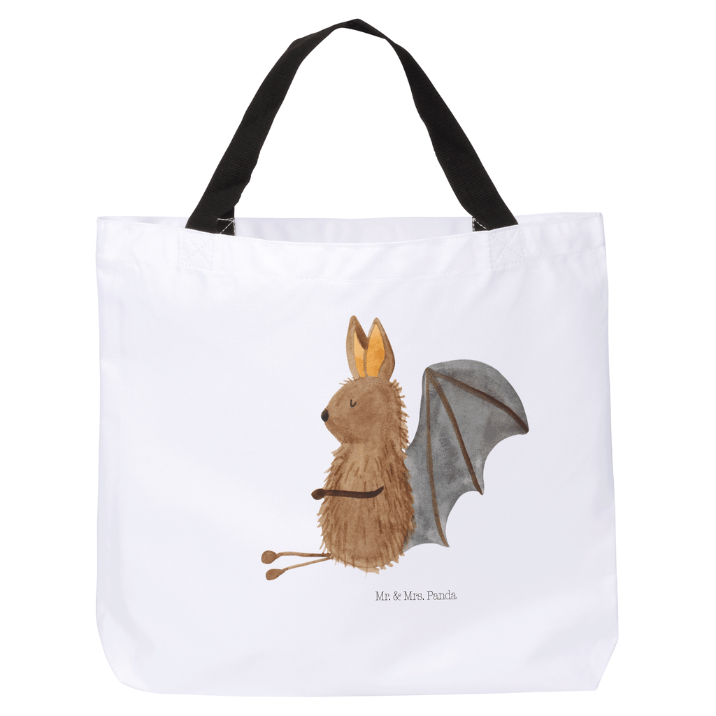 Shopper Fledermaus Sitzen Beutel, Einkaufstasche, Tasche, Strandtasche, Einkaufsbeutel, Shopper, Schultasche, Freizeittasche, Tragebeutel, Schulbeutel, Alltagstasche, Tiermotive, Gute Laune, lustige Sprüche, Tiere, Fledermaus, Fledermäuse, Motivation, entspannen