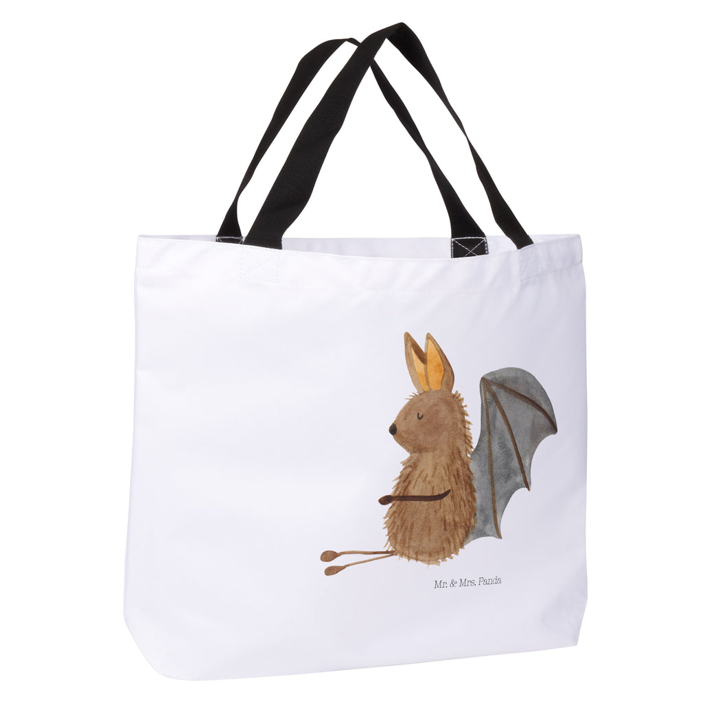 Shopper Fledermaus Sitzen Beutel, Einkaufstasche, Tasche, Strandtasche, Einkaufsbeutel, Shopper, Schultasche, Freizeittasche, Tragebeutel, Schulbeutel, Alltagstasche, Tiermotive, Gute Laune, lustige Sprüche, Tiere, Fledermaus, Fledermäuse, Motivation, entspannen