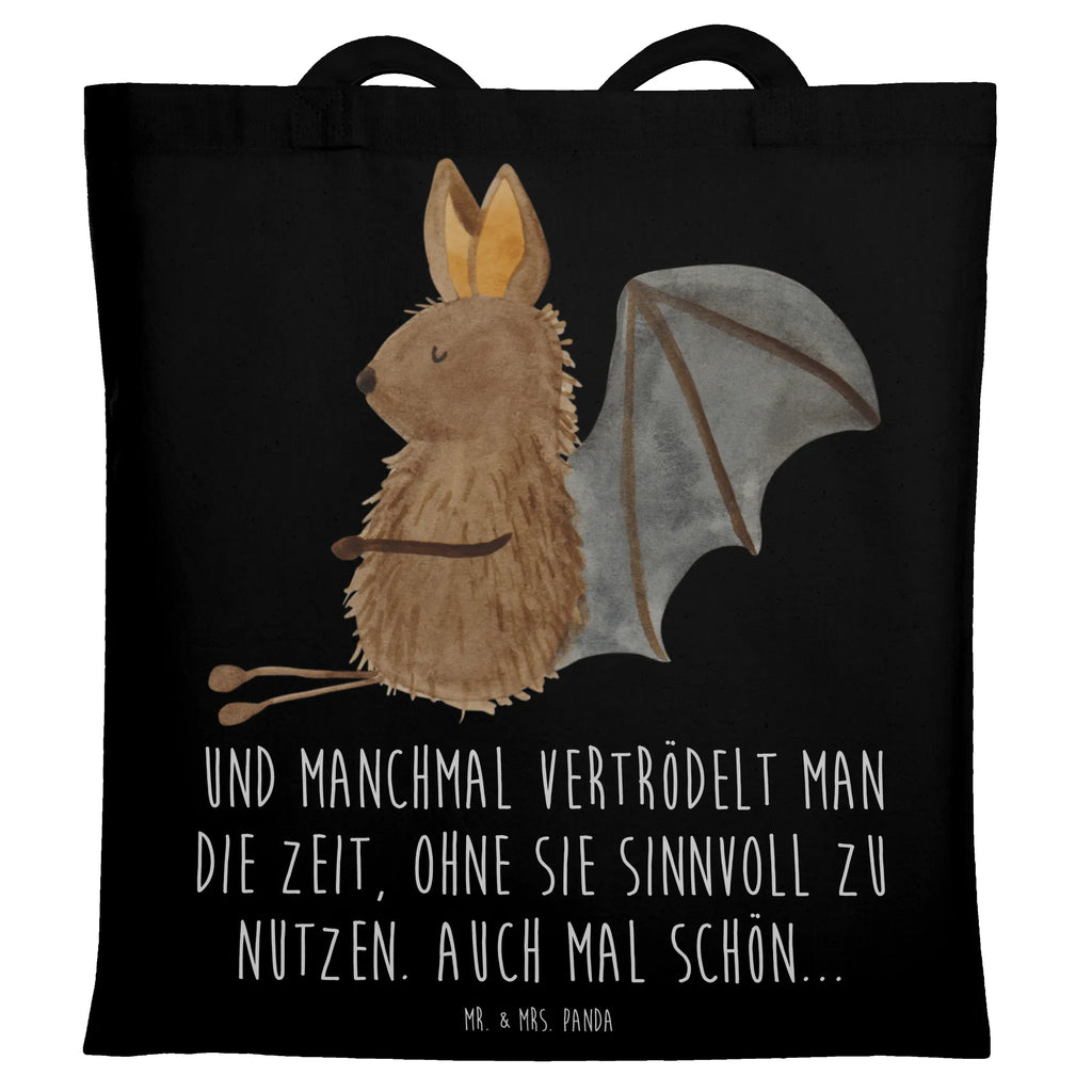 Tragetasche Fledermaus sitzend Beuteltasche, Beutel, Einkaufstasche, Jutebeutel, Stoffbeutel, Tasche, Shopper, Umhängetasche, Strandtasche, Schultertasche, Stofftasche, Tragetasche, Badetasche, Jutetasche, Einkaufstüte, Laptoptasche, Tiermotive, Gute Laune, lustige Sprüche, Tiere, Fledermaus, Fledermäuse, Motivation, entspannen