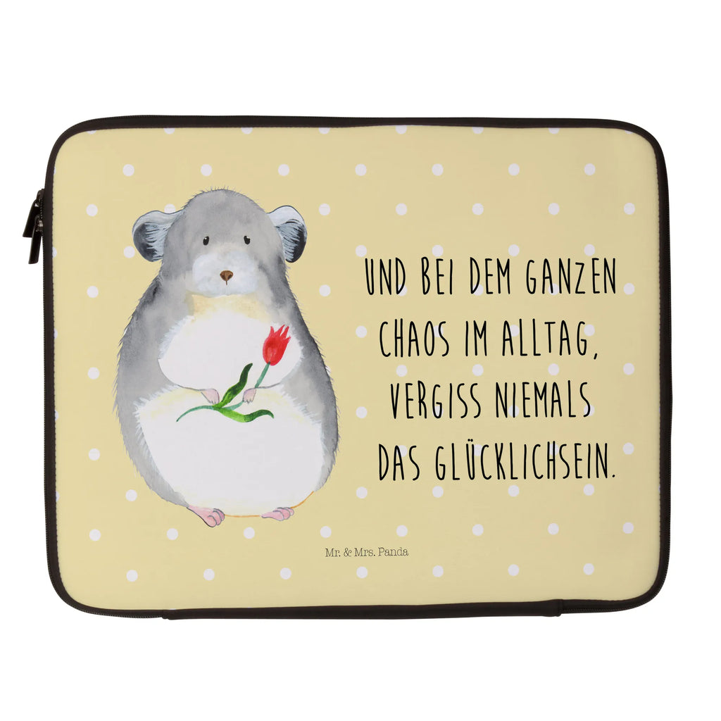 Notebook Tasche Chinchilla Blume Notebook Tasche, Laptop, Computertasche, Tasche, Notebook-Tasche, Notebook-Reisehülle, Notebook Schutz, Tiermotive, Gute Laune, lustige Sprüche, Tiere, Chinchilla, Chinchillas, Liebeskummer, Kummer, Depressionen, traurig sein, Chaos, Glücklichsein, Büro, Büroalltag