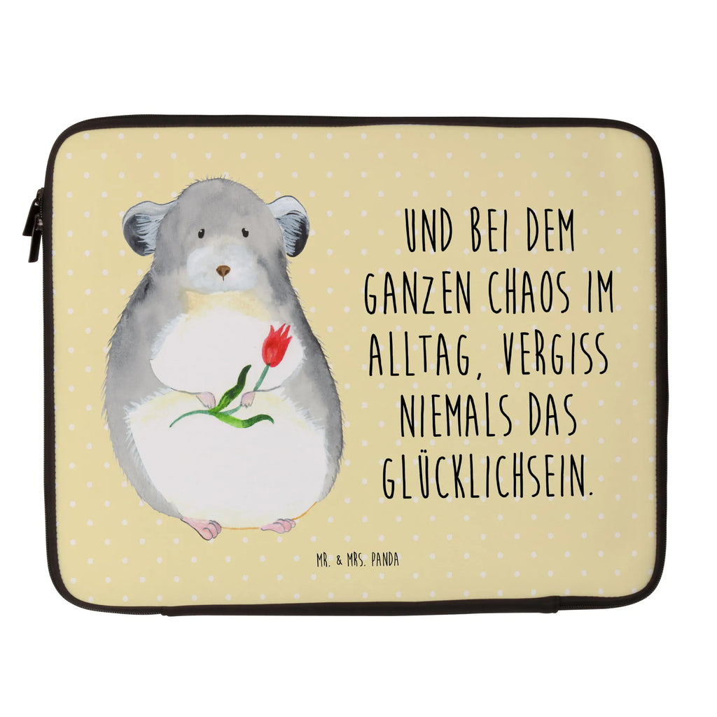 Notebook Tasche Chinchilla Blume Notebook Tasche, Laptop, Computertasche, Tasche, Notebook-Tasche, Notebook-Reisehülle, Notebook Schutz, Tiermotive, Gute Laune, lustige Sprüche, Tiere, Chinchilla, Chinchillas, Liebeskummer, Kummer, Depressionen, traurig sein, Chaos, Glücklichsein, Büro, Büroalltag