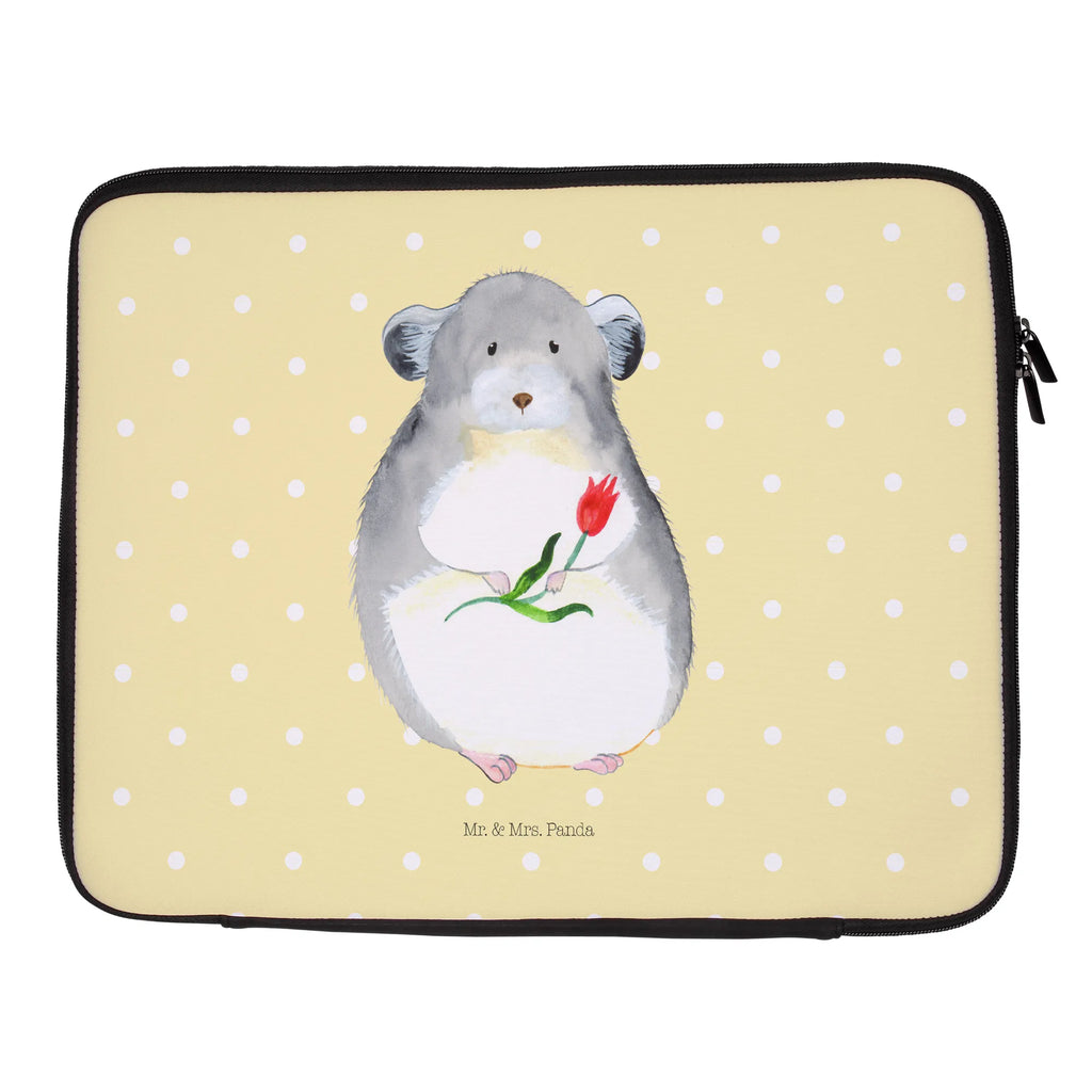 Notebook Tasche Chinchilla Blume Notebook Tasche, Laptop, Computertasche, Tasche, Notebook-Tasche, Notebook-Reisehülle, Notebook Schutz, Tiermotive, Gute Laune, lustige Sprüche, Tiere, Chinchilla, Chinchillas, Liebeskummer, Kummer, Depressionen, traurig sein, Chaos, Glücklichsein, Büro, Büroalltag