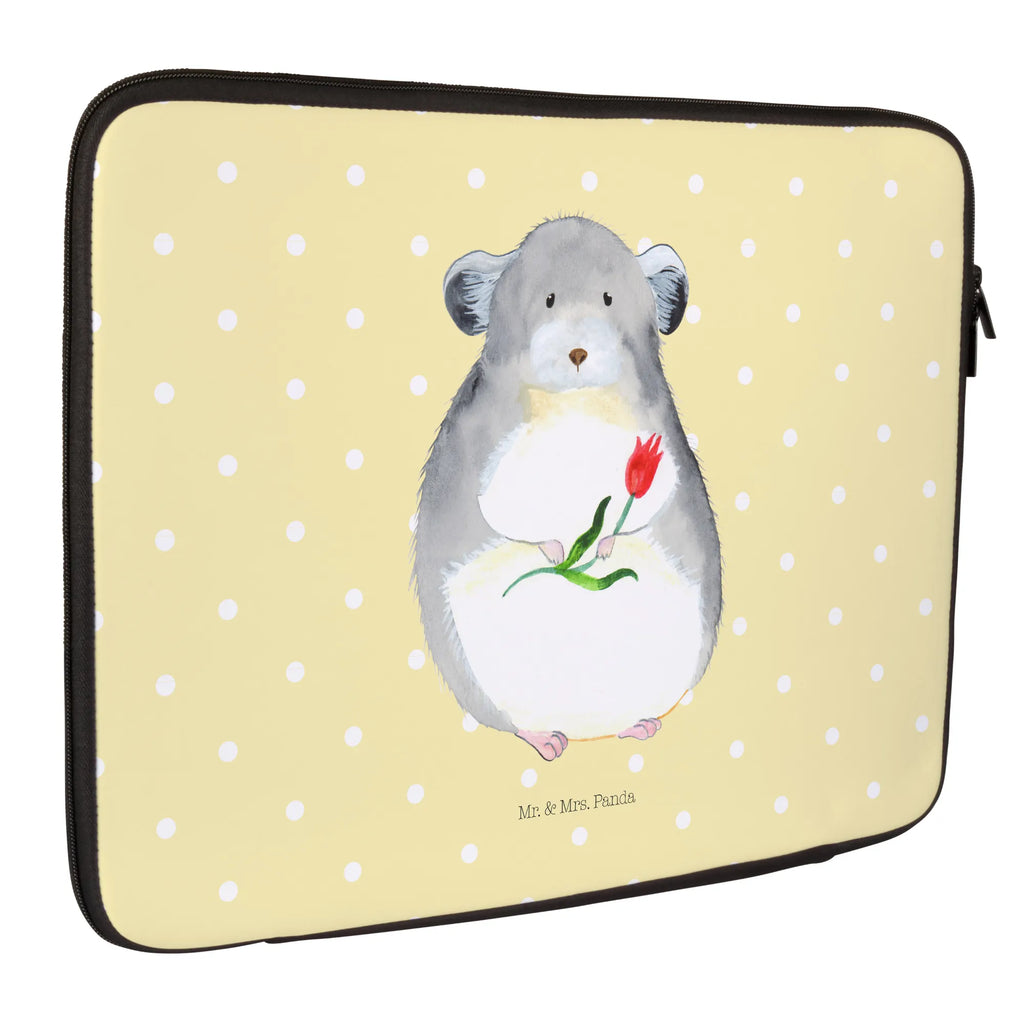 Notebook Tasche Chinchilla Blume Notebook Tasche, Laptop, Computertasche, Tasche, Notebook-Tasche, Notebook-Reisehülle, Notebook Schutz, Tiermotive, Gute Laune, lustige Sprüche, Tiere, Chinchilla, Chinchillas, Liebeskummer, Kummer, Depressionen, traurig sein, Chaos, Glücklichsein, Büro, Büroalltag