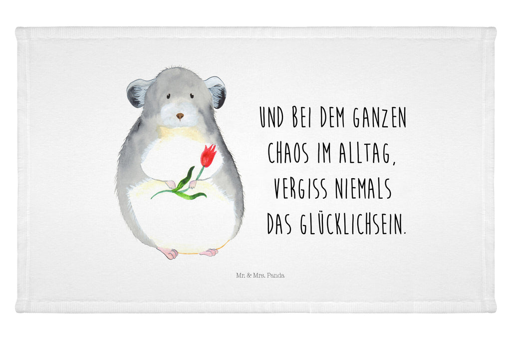 Handtuch Chinchilla Blume Handtuch, Badehandtuch, Badezimmer, Handtücher, groß, Kinder, Baby, Tiermotive, Gute Laune, lustige Sprüche, Tiere, Chinchilla, Chinchillas, Liebeskummer, Kummer, Depressionen, traurig sein, Chaos, Glücklichsein, Büro, Büroalltag