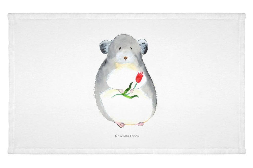 Handtuch Chinchilla Blume Handtuch, Badehandtuch, Badezimmer, Handtücher, groß, Kinder, Baby, Tiermotive, Gute Laune, lustige Sprüche, Tiere, Chinchilla, Chinchillas, Liebeskummer, Kummer, Depressionen, traurig sein, Chaos, Glücklichsein, Büro, Büroalltag