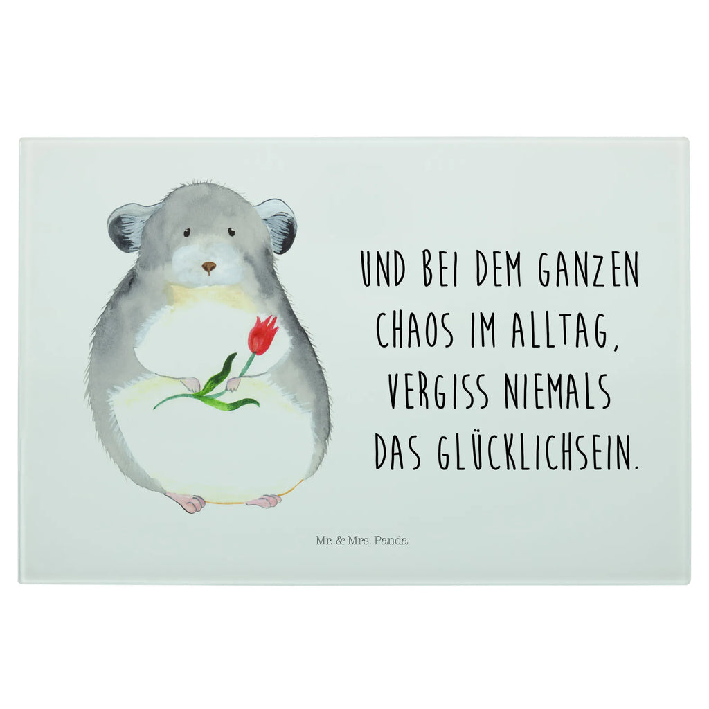 Glasschneidebrett Chinchilla Blume Glasschneidebrett, Schneidebrett, Tiermotive, Gute Laune, lustige Sprüche, Tiere, Chinchilla, Chinchillas, Liebeskummer, Kummer, Depressionen, traurig sein, Chaos, Glücklichsein, Büro, Büroalltag