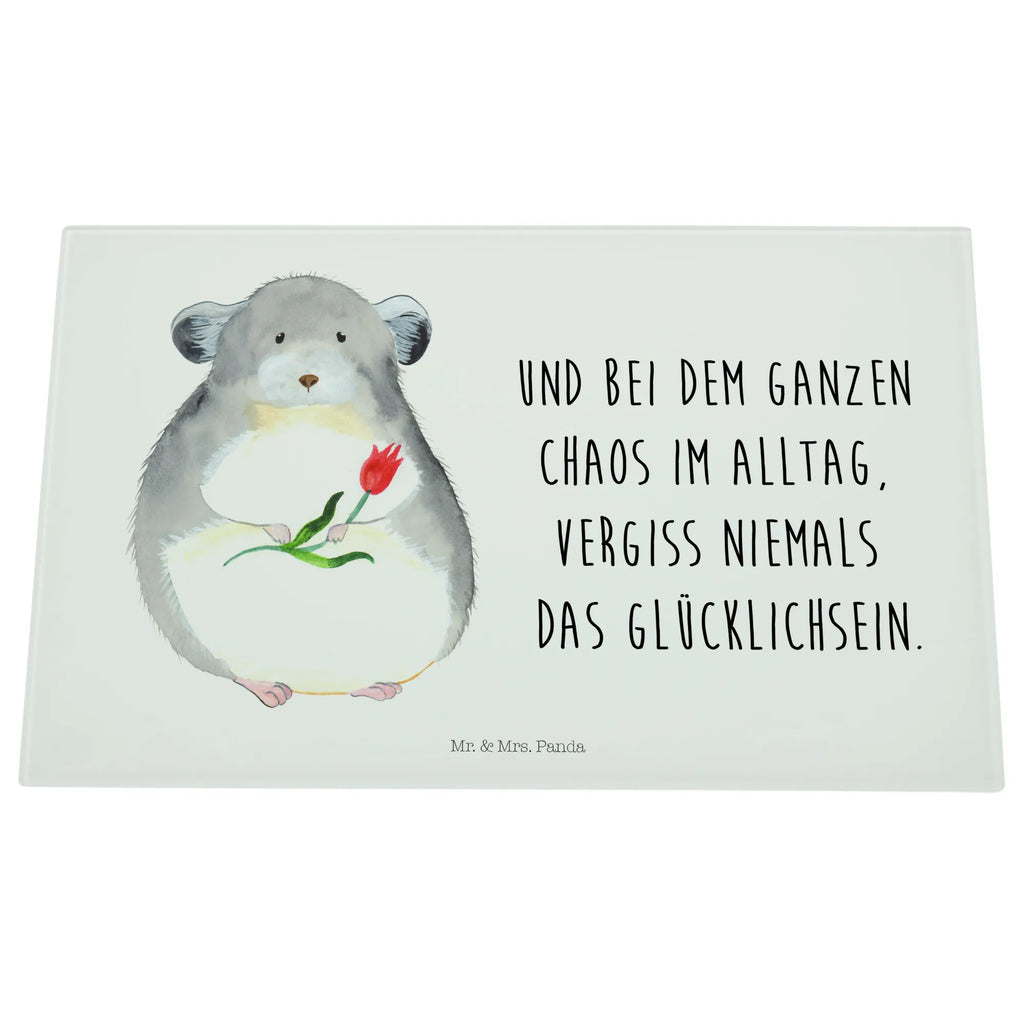 Glasschneidebrett Chinchilla Blume Glasschneidebrett, Schneidebrett, Tiermotive, Gute Laune, lustige Sprüche, Tiere, Chinchilla, Chinchillas, Liebeskummer, Kummer, Depressionen, traurig sein, Chaos, Glücklichsein, Büro, Büroalltag