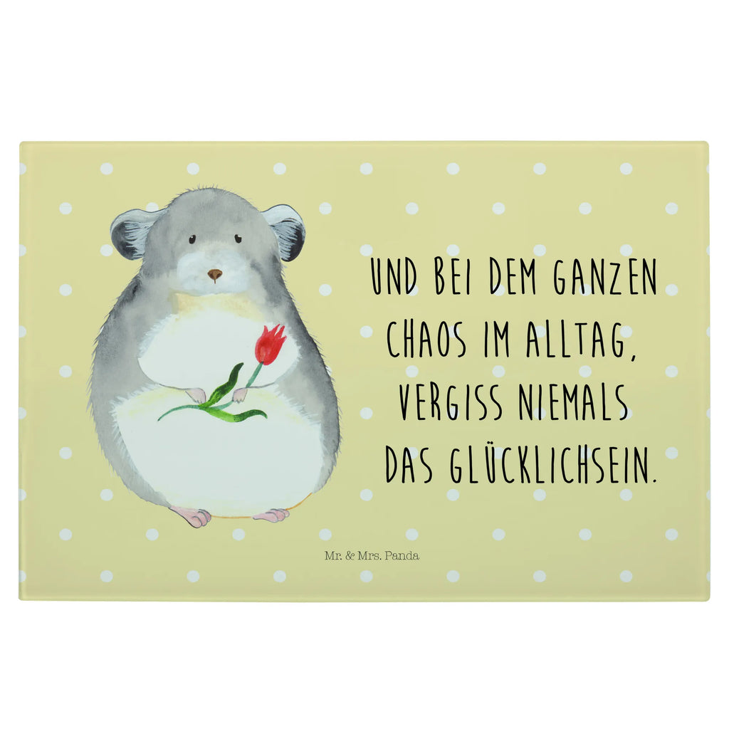 Glasschneidebrett Chinchilla Blume Glasschneidebrett, Schneidebrett, Tiermotive, Gute Laune, lustige Sprüche, Tiere, Chinchilla, Chinchillas, Liebeskummer, Kummer, Depressionen, traurig sein, Chaos, Glücklichsein, Büro, Büroalltag