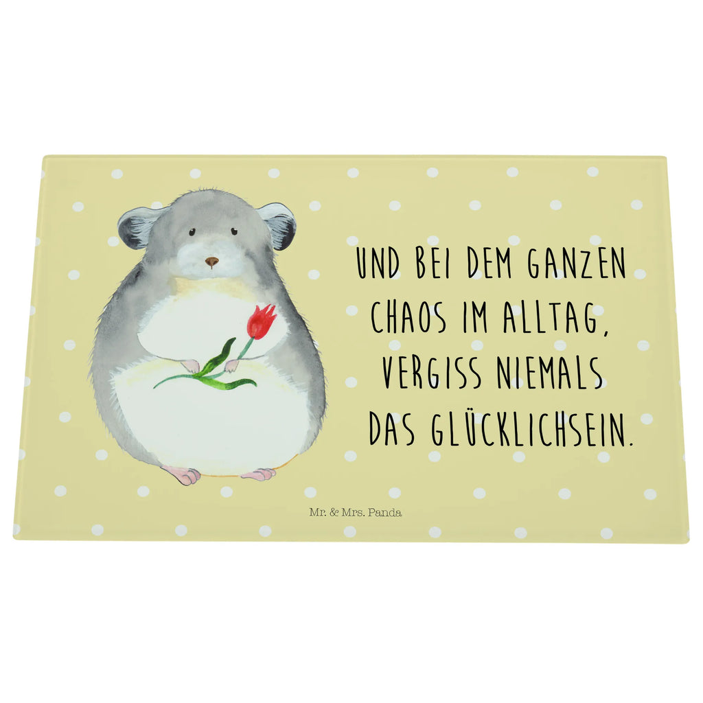 Glasschneidebrett Chinchilla Blume Glasschneidebrett, Schneidebrett, Tiermotive, Gute Laune, lustige Sprüche, Tiere, Chinchilla, Chinchillas, Liebeskummer, Kummer, Depressionen, traurig sein, Chaos, Glücklichsein, Büro, Büroalltag