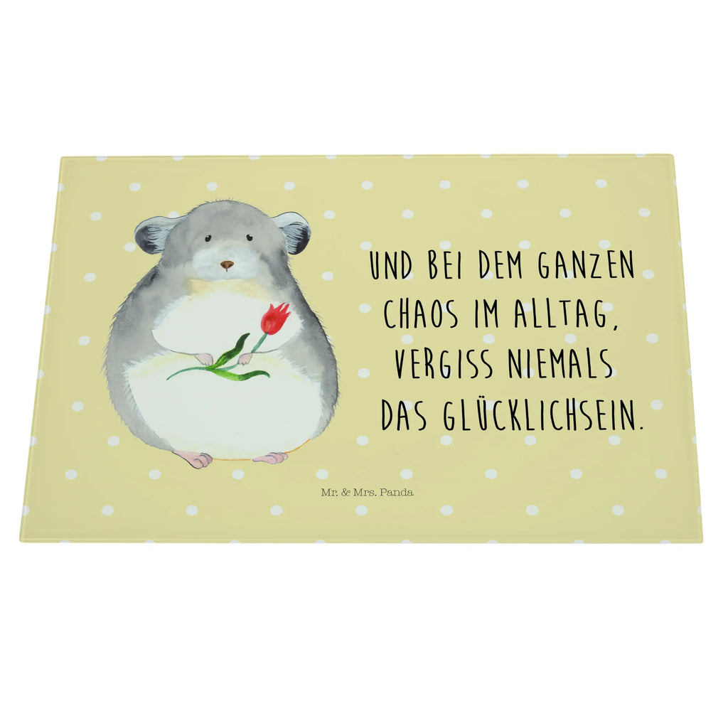 Glasschneidebrett Chinchilla Blume Glasschneidebrett, Schneidebrett, Tiermotive, Gute Laune, lustige Sprüche, Tiere, Chinchilla, Chinchillas, Liebeskummer, Kummer, Depressionen, traurig sein, Chaos, Glücklichsein, Büro, Büroalltag