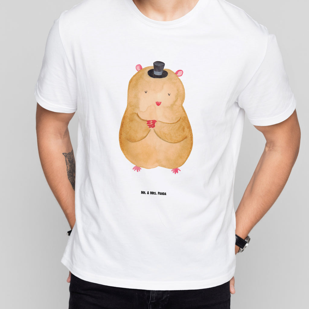 T-Shirt Standard Hamster mit Hut T-Shirt, Shirt, Tshirt, Lustiges T-Shirt, T-Shirt mit Spruch, Party, Junggesellenabschied, Jubiläum, Geburstag, Herrn, Damen, Männer, Frauen, Schlafshirt, Nachthemd, Sprüche, Tiermotive, Gute Laune, lustige Sprüche, Tiere, Hamster, Hut, Magier, Zylinder, Zwerghamster, Zauberer