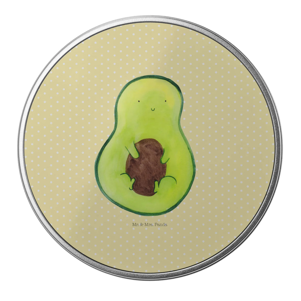 Blechdose rund Avocado Kern Metalldose, Keksdose, Dose, Vorratsdose, Geschenkbox, Lunchbox, Aufbewahrungsbox, Vorratsdosen, Metallkiste, Metallbox, Metallboxen, Aufbewahrungskiste, Geschenkkiste, Blechdosen mit Deckel, Metallkiste mit Deckel, Vorratsdosen mit Deckel, Metall Dose, Avocado, Veggie, Vegan, Gesund, Avokado, Avocadokern, Kern, Pflanze, Spruch Leben