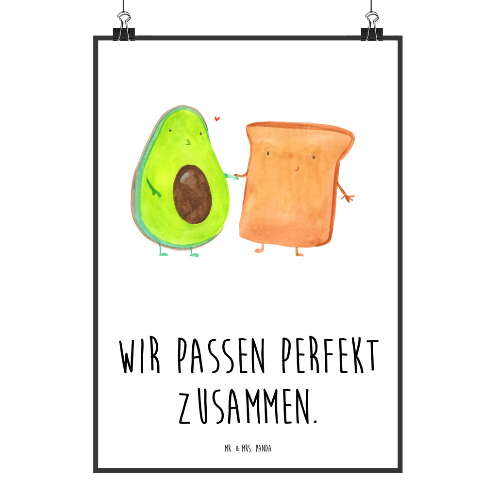 Poster Avocado Toast Poster, Wandposter, Bild, Wanddeko, Küchenposter, Kinderposter, Wanddeko Bild, Raumdekoration, Wanddekoration, Handgemaltes Poster, Mr. & Mrs. Panda Poster, Designposter, Kunstdruck, Posterdruck, Avocado, Veggie, Vegan, Gesund, Toast, Toastbrot, Liebespaar, Pärchen, Freund, Freundin, Verlobt, Verlobungsparty, Hochzeit, Hochzeitsgeschenk, Jahrestag, Jahrestagsgeschenk