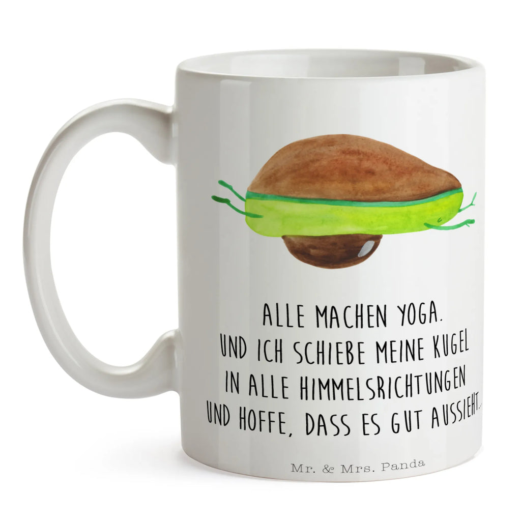 Tasse Avocado Yoga Tasse, Kaffeetasse, Teetasse, Becher, Kaffeebecher, Teebecher, Keramiktasse, Porzellantasse, Büro Tasse, Geschenk Tasse, Tasse Sprüche, Tasse Motive, Kaffeetassen, Tasse bedrucken, Designer Tasse, Cappuccino Tassen, Schöne Teetassen, Avocado, Veggie, Vegan, Gesund, Avocado Yoga Vegan