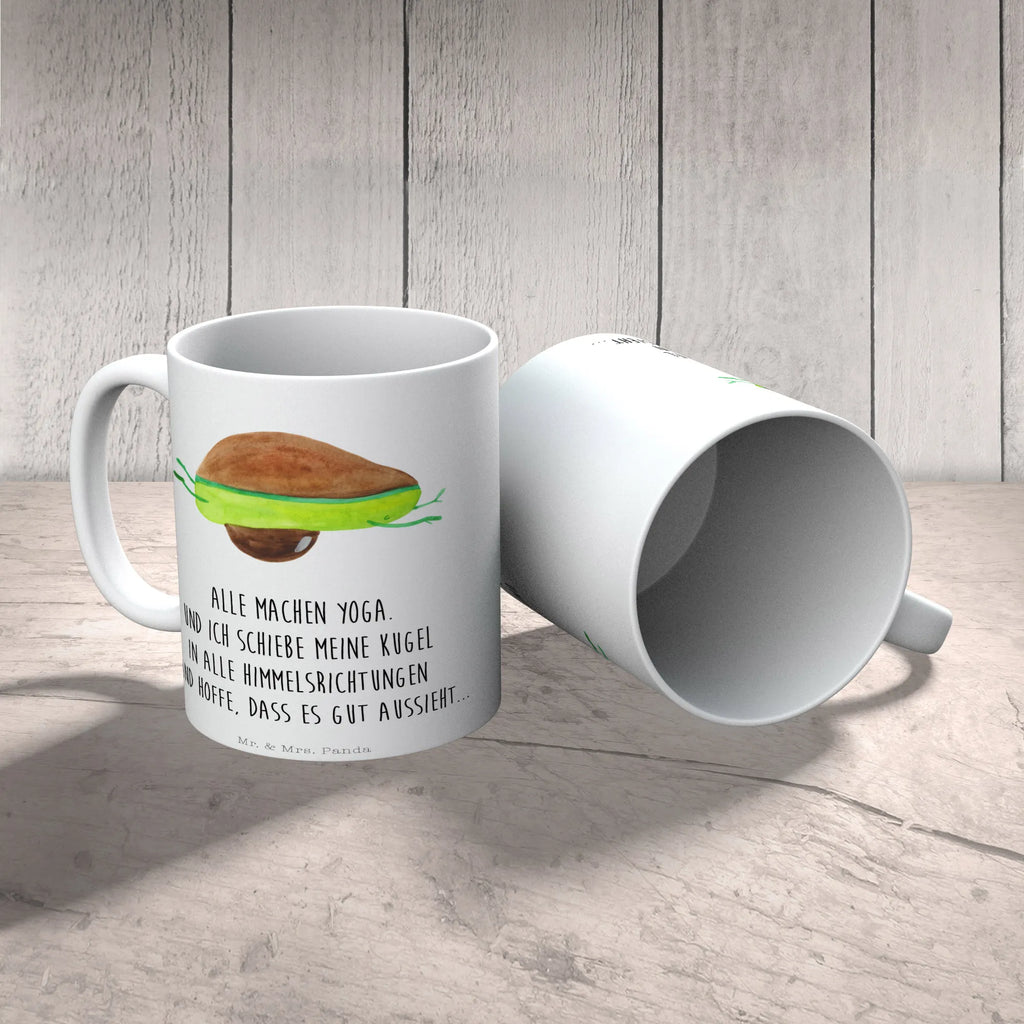 Tasse Avocado Yoga Tasse, Kaffeetasse, Teetasse, Becher, Kaffeebecher, Teebecher, Keramiktasse, Porzellantasse, Büro Tasse, Geschenk Tasse, Tasse Sprüche, Tasse Motive, Kaffeetassen, Tasse bedrucken, Designer Tasse, Cappuccino Tassen, Schöne Teetassen, Avocado, Veggie, Vegan, Gesund, Avocado Yoga Vegan