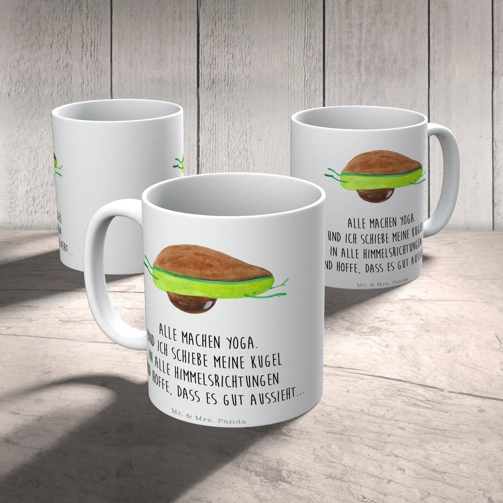 Tasse Avocado Yoga Tasse, Kaffeetasse, Teetasse, Becher, Kaffeebecher, Teebecher, Keramiktasse, Porzellantasse, Büro Tasse, Geschenk Tasse, Tasse Sprüche, Tasse Motive, Kaffeetassen, Tasse bedrucken, Designer Tasse, Cappuccino Tassen, Schöne Teetassen, Avocado, Veggie, Vegan, Gesund, Avocado Yoga Vegan