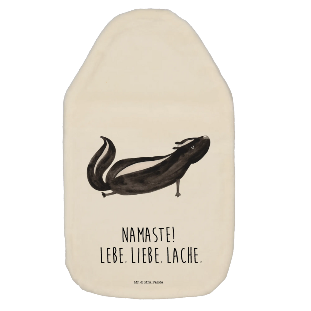 Wärmflasche Stinktier Yoga Wärmekissen, Kinderwärmflasche, Körnerkissen, Wärmflaschenbezug, Wärmflasche mit Bezug, Wärmflasche, Bettflasche, Kleine Wärmflasche, Stinktier, Skunk, Wildtier, Raubtier, Stinker, Stinki, Yoga, Namaste, Lebe, Liebe, Lache