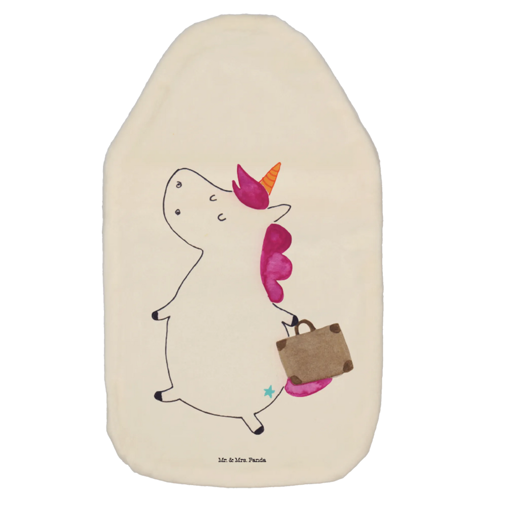 Wärmflasche Einhorn Koffer Wärmekissen, Kinderwärmflasche, Körnerkissen, Wärmflaschenbezug, Wärmflasche mit Bezug, Wärmflasche, Bettflasche, Kleine Wärmflasche, Einhorn, Einhörner, Einhorn Deko, Pegasus, Unicorn, unicorn, Koffer, Verreisen, Reise, Gepäck, Abenteuer, Erwachsen, Kind, albern, Spaß, lustig, witzig