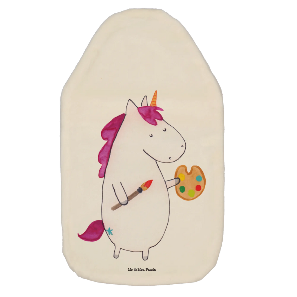 Wärmflasche Einhorn Künstler Wärmekissen, Kinderwärmflasche, Körnerkissen, Wärmflaschenbezug, Wärmflasche mit Bezug, Wärmflasche, Bettflasche, Kleine Wärmflasche, Einhorn, Einhörner, Einhorn Deko, Unicorn, Englisch, Künstler, Artist, Malen, Zeichnen, Welt, Farbe, Stift, Pinsel, Geschenk, Maler