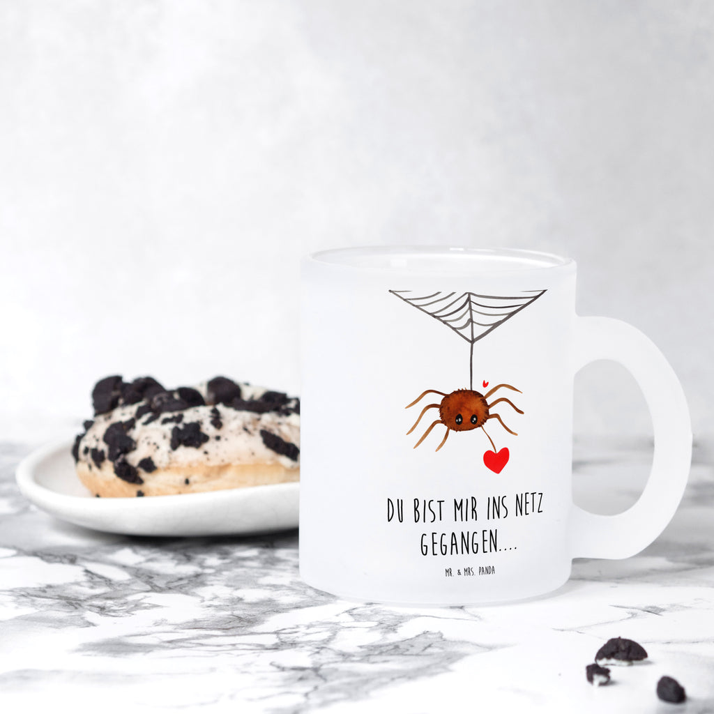 Teetasse Spinne Agathe Liebe Teetasse, Teeglas, Teebecher, Tasse mit Henkel, Tasse, Glas Teetasse, Teetasse aus Glas, Spinne Agathe, Spinne, Agathe, Videos, Merchandise, Liebe, Verliebt, Liebesbeweis, Liebesgeschenk