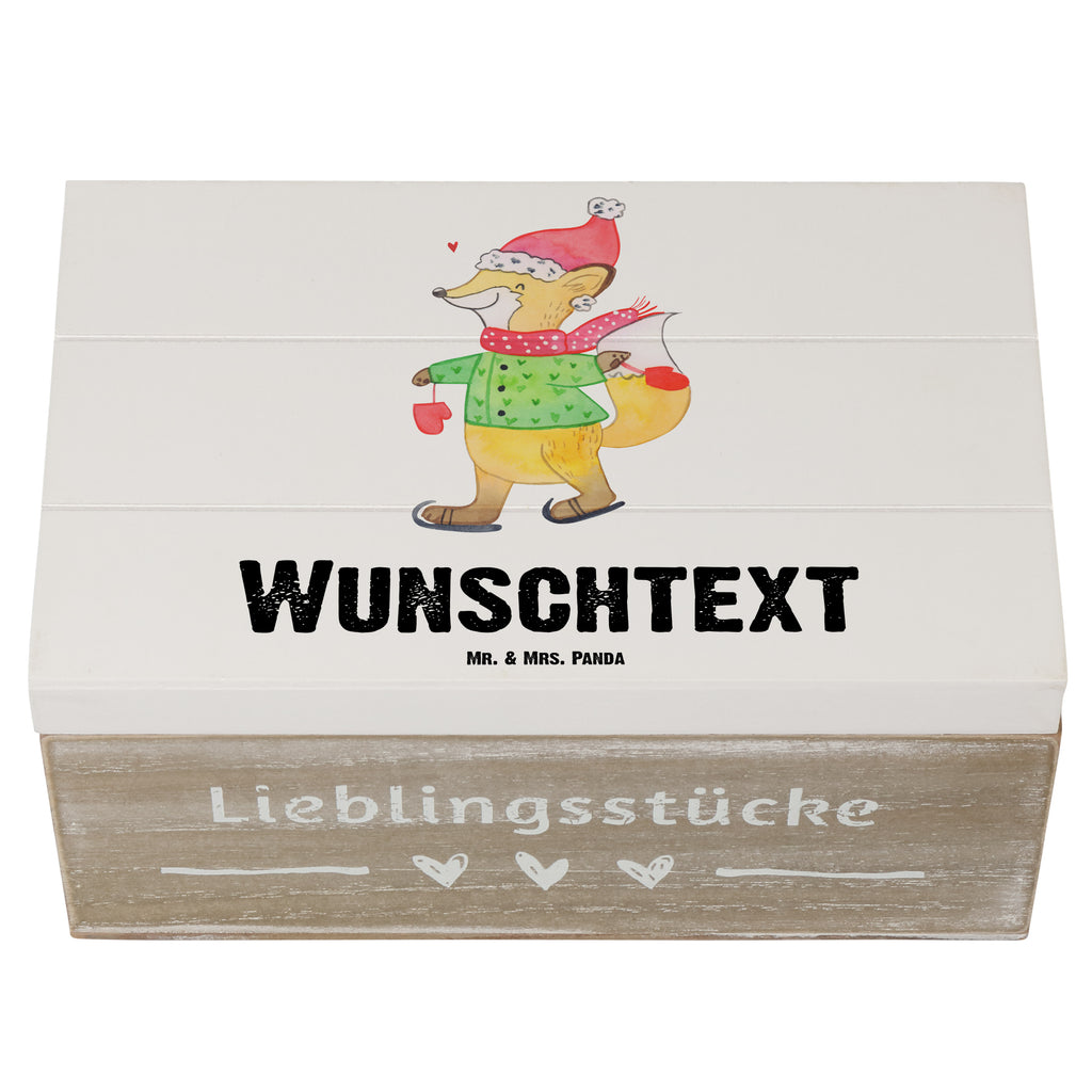 Personalisierte Holzkiste Fuchs  Schlittschuhe Holzkiste mit Namen, Kiste mit Namen, Schatzkiste mit Namen, Truhe mit Namen, Schatulle mit Namen, Erinnerungsbox mit Namen, Erinnerungskiste, mit Namen, Dekokiste mit Namen, Aufbewahrungsbox mit Namen, Holzkiste Personalisiert, Kiste Personalisiert, Schatzkiste Personalisiert, Truhe Personalisiert, Schatulle Personalisiert, Erinnerungsbox Personalisiert, Erinnerungskiste Personalisiert, Dekokiste Personalisiert, Aufbewahrungsbox Personalisiert, Geschenkbox personalisiert, GEschenkdose personalisiert, Winter, Weihnachten, Weihnachtsdeko, Nikolaus, Advent, Heiligabend, Wintermotiv, Weihnachtsmann, Weihnachtstage, Weihnachtsbaum, Tannenbaum, Weihnachtszeit