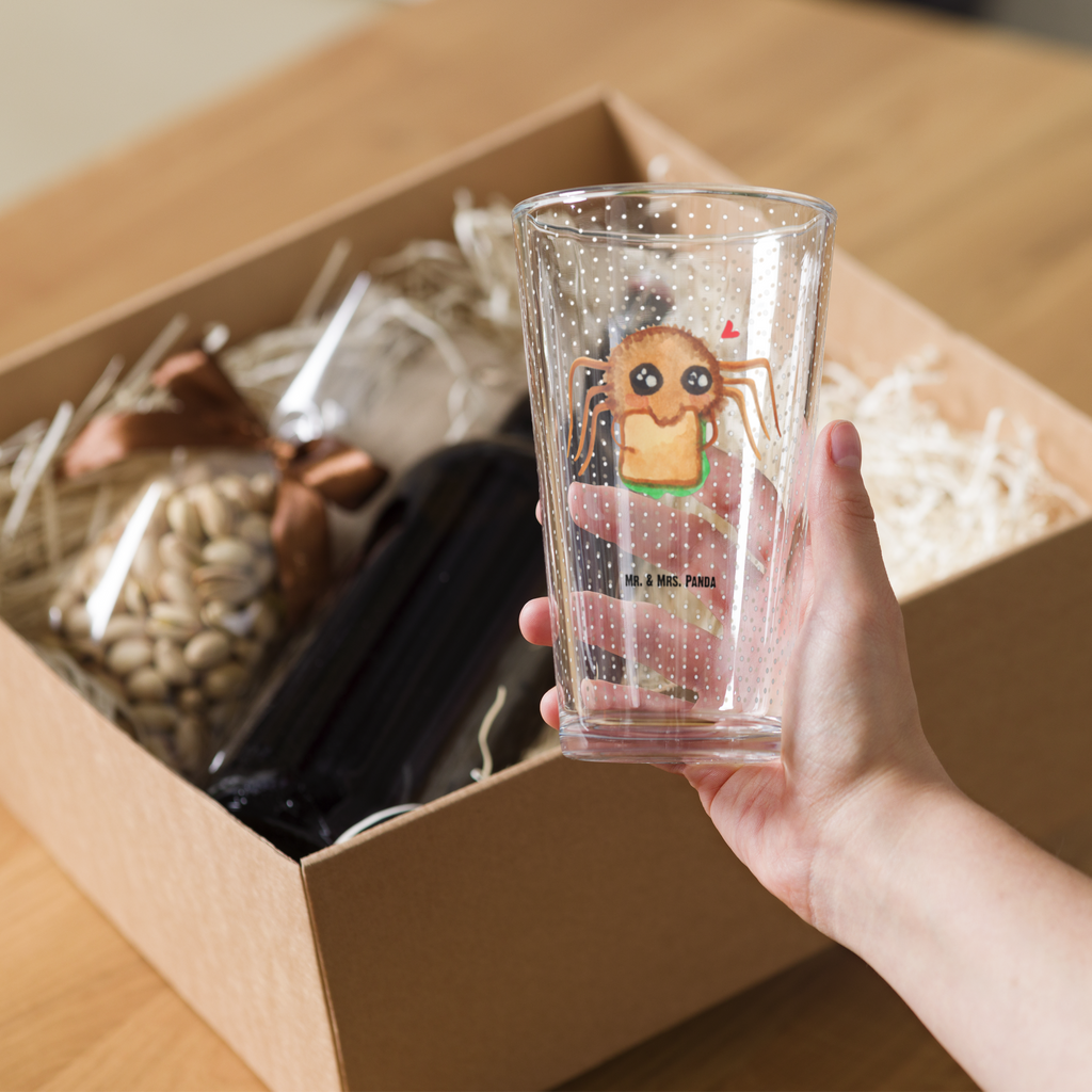 Premium Trinkglas Spinne Agathe Sandwich Trinkglas, Glas, Pint Glas, Bierglas, Cocktail Glas, Wasserglas, Spinne Agathe, Spinne, Agathe, Videos, Merchandise, Glück, Mut, Hungrig, Verfressen, Lebensfreude, Alles wird gut, Hunger