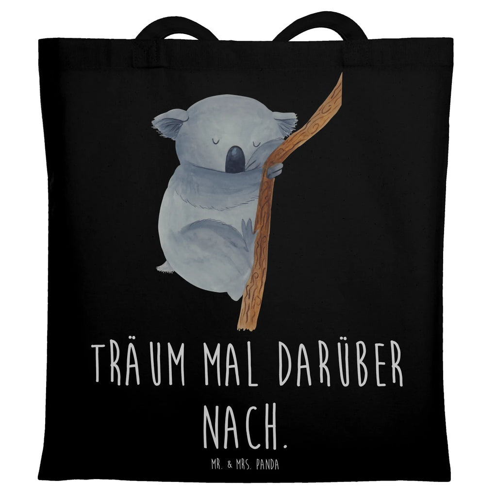 Tragetasche Koalabär Beuteltasche, Beutel, Einkaufstasche, Jutebeutel, Stoffbeutel, Tasche, Shopper, Umhängetasche, Strandtasche, Schultertasche, Stofftasche, Tragetasche, Badetasche, Jutetasche, Einkaufstüte, Laptoptasche, Tiermotive, Gute Laune, lustige Sprüche, Tiere, Koala, träumen, Traum, schlafen, Schlafzimmer, Traumland, Bär, Koalabär