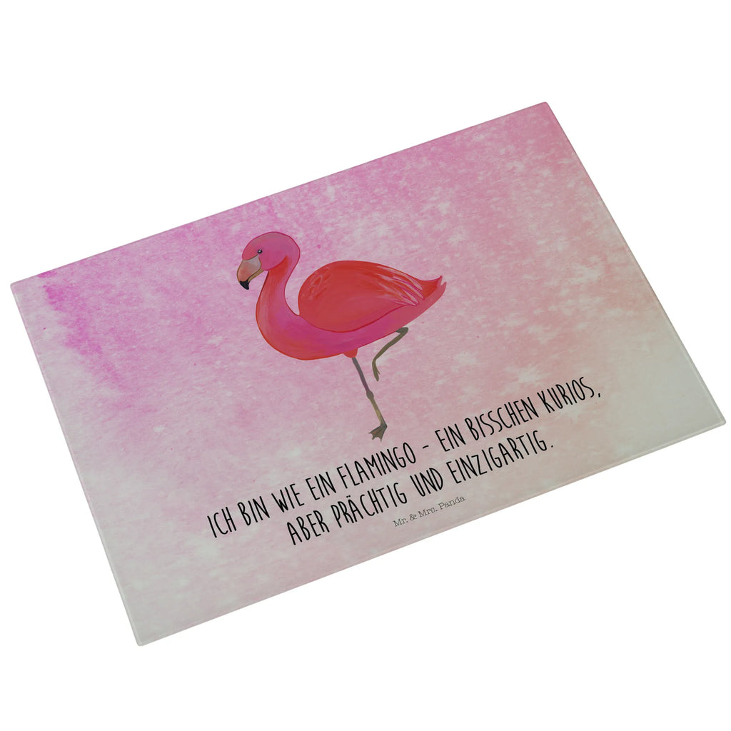 Glasschneidebrett Flamingo Classic Glasschneidebrett, Schneidebrett, Flamingo, Einzigartig, Selbstliebe, Stolz, ich, für mich, Spruch, Freundin, Freundinnen, Außenseiter, Sohn, Tochter, Geschwister