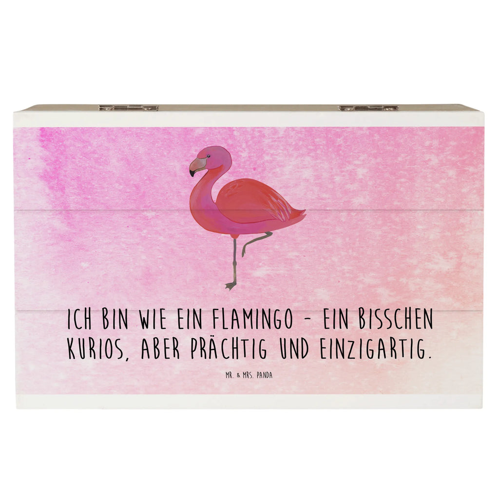 Holzkiste Flamingo Classic Holzkiste, Kiste, Schatzkiste, Truhe, Schatulle, XXL, Erinnerungsbox, Erinnerungskiste, Dekokiste, Aufbewahrungsbox, Geschenkbox, Geschenkdose, Flamingo, Einzigartig, Selbstliebe, Stolz, ich, für mich, Spruch, Freundin, Freundinnen, Außenseiter, Sohn, Tochter, Geschwister