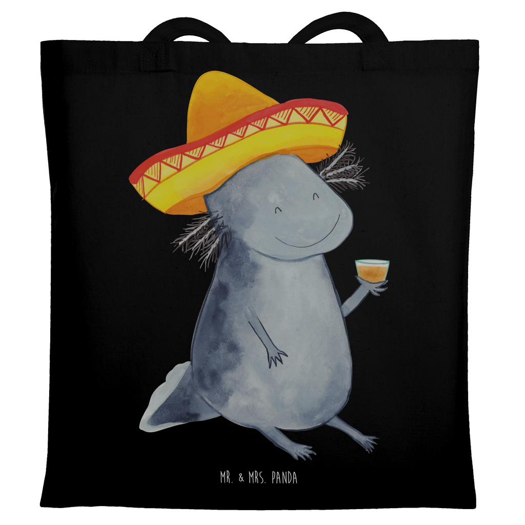 Tragetasche Axolotl Tequila Beuteltasche, Beutel, Einkaufstasche, Jutebeutel, Stoffbeutel, Tasche, Shopper, Umhängetasche, Strandtasche, Schultertasche, Stofftasche, Tragetasche, Badetasche, Jutetasche, Einkaufstüte, Laptoptasche, Axolotl, Molch, Mexico, Mexiko, Sombrero, Zitrone, Tequila, Motivation, Spruch, Schwanzlurch, Lurch, Lurche, Axolot, Feuerdrache, Feuersalamander