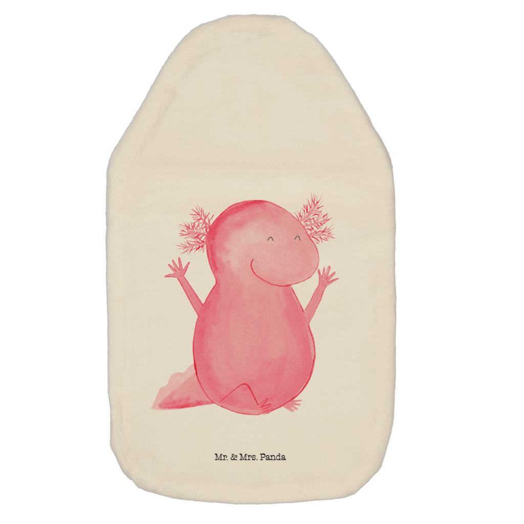 Wärmflasche Axolotl Hurra Wärmekissen, Kinderwärmflasche, Körnerkissen, Wärmflaschenbezug, Wärmflasche mit Bezug, Wärmflasche, Bettflasche, Kleine Wärmflasche, Axolotl, Molch, Axolot, Schwanzlurch, Lurch, Lurche, fröhlich, Spaß, Freude, Motivation, Zufriedenheit