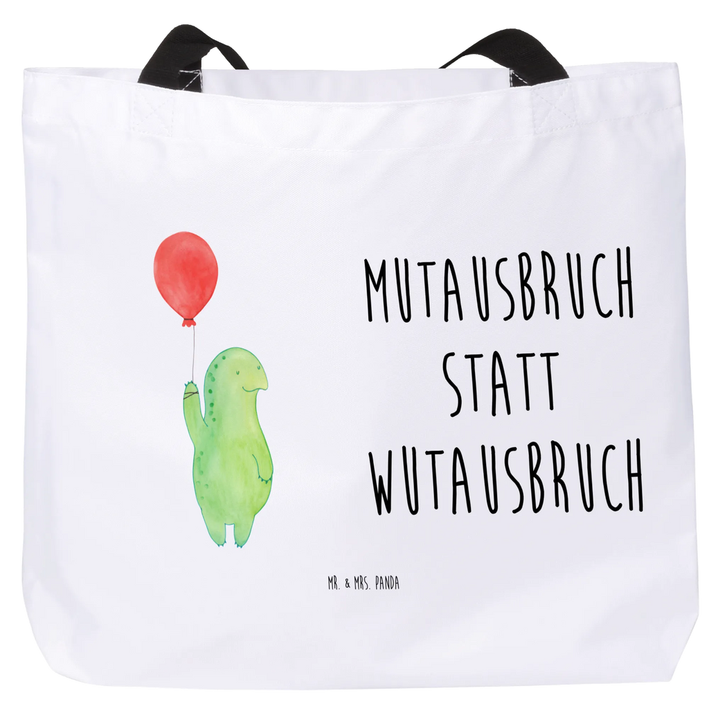 Shopper Schildkröte Luftballon Beutel, Einkaufstasche, Tasche, Strandtasche, Einkaufsbeutel, Shopper, Schultasche, Freizeittasche, Tragebeutel, Schulbeutel, Alltagstasche, Schildkröte, Schildkröten, Mutausbruch, Motivation, Motivationsspruch