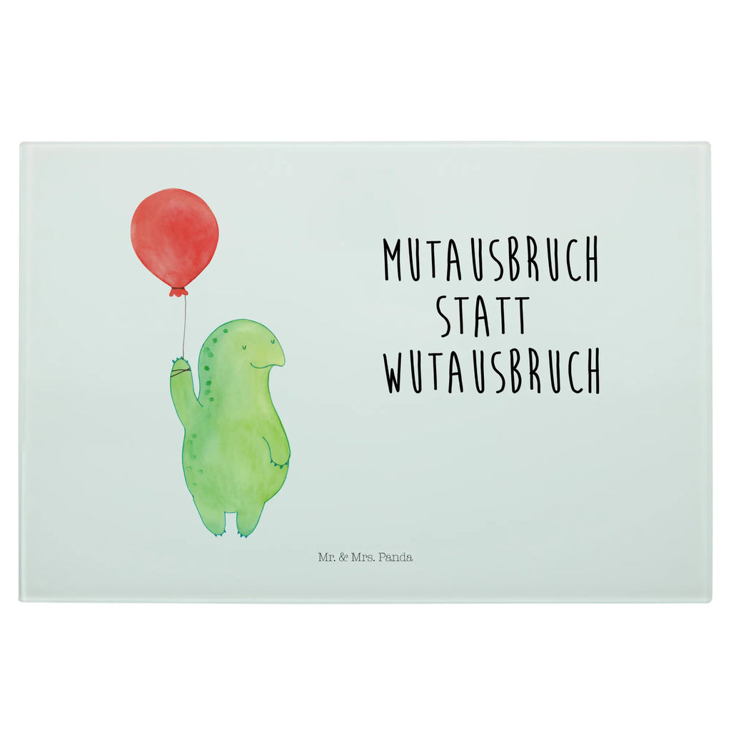 Glasschneidebrett Schildkröte Luftballon Glasschneidebrett, Schneidebrett, Schildkröte, Schildkröten, Mutausbruch, Motivation, Motivationsspruch