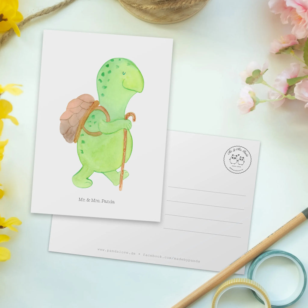 Postkarte Schildkröte Wanderer Postkarte, Karte, Geschenkkarte, Grußkarte, Einladung, Ansichtskarte, Geburtstagskarte, Einladungskarte, Dankeskarte, Ansichtskarten, Einladung Geburtstag, Einladungskarten Geburtstag, Schildkröte, Schildkröten, Motivation, Motivationsspruch, Motivationssprüche, Neuanfang