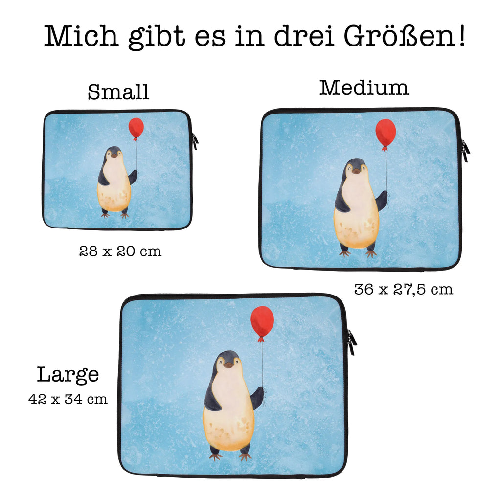 Notebook Tasche Pinguin Luftballon Notebook Tasche, Laptop, Computertasche, Tasche, Notebook-Tasche, Notebook-Reisehülle, Notebook Schutz, Pinguin, Pinguine, Luftballon, Tagträume, Lebenslust, Geschenk Freundin, Geschenkidee, beste Freundin, Motivation, Neustart, neues Leben, Liebe, Glück