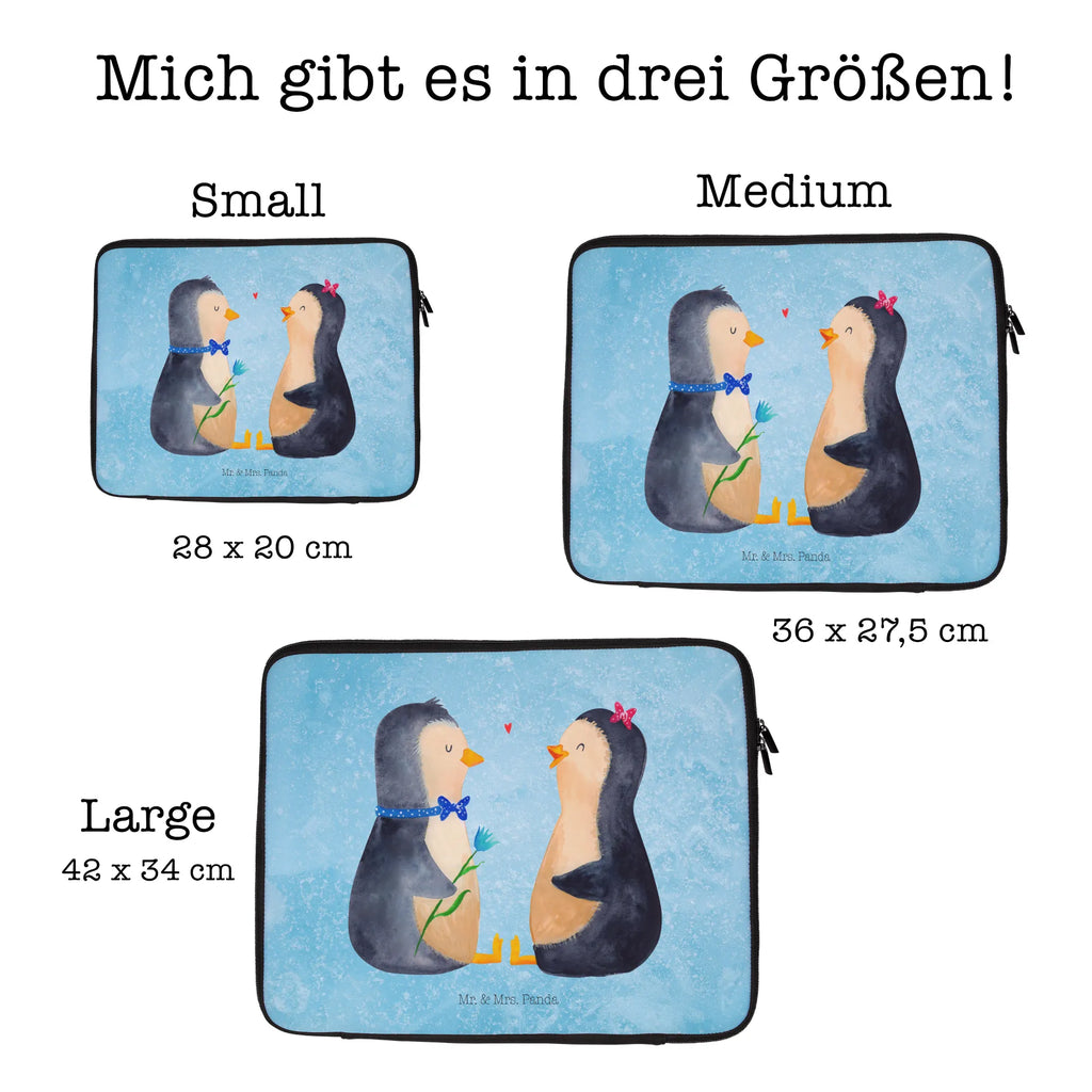 Notebook Tasche Pinguin Pärchen Notebook Tasche, Laptop, Computertasche, Tasche, Notebook-Tasche, Notebook-Reisehülle, Notebook Schutz, Pinguin, Pinguine, Liebe, Liebespaar, Liebesbeweis, Liebesgeschenk, Verlobung, Jahrestag, Hochzeitstag, Hochzeit, Hochzeitsgeschenk, große Liebe, Traumpaar