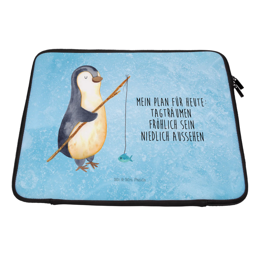 Notebook Tasche Pinguin Angler Notebook Tasche, Laptop, Computertasche, Tasche, Notebook-Tasche, Notebook-Reisehülle, Notebook Schutz, Pinguin, Pinguine, Angeln, Angler, Tagträume, Hobby, Plan, Planer, Tagesplan, Neustart, Motivation, Geschenk, Freundinnen, Geschenkidee, Urlaub, Wochenende