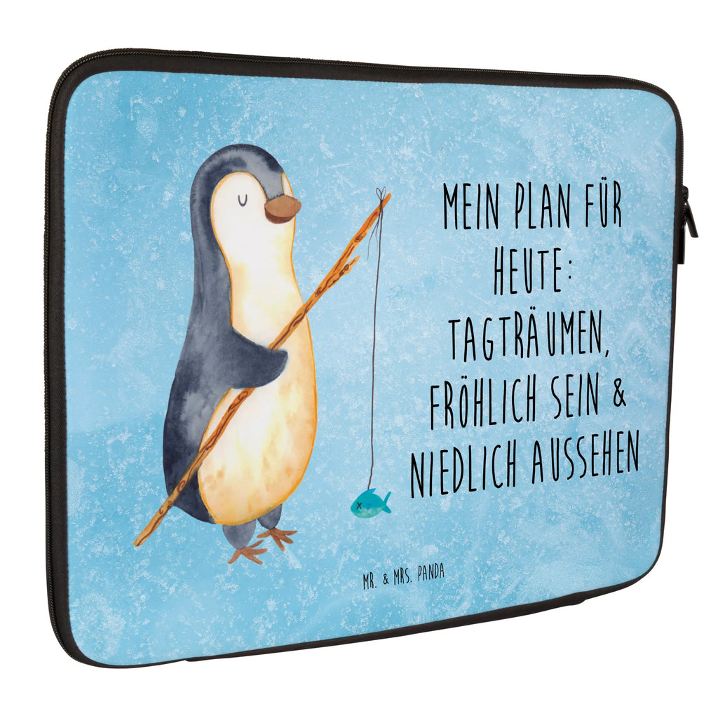 Notebook Tasche Pinguin Angler Notebook Tasche, Laptop, Computertasche, Tasche, Notebook-Tasche, Notebook-Reisehülle, Notebook Schutz, Pinguin, Pinguine, Angeln, Angler, Tagträume, Hobby, Plan, Planer, Tagesplan, Neustart, Motivation, Geschenk, Freundinnen, Geschenkidee, Urlaub, Wochenende