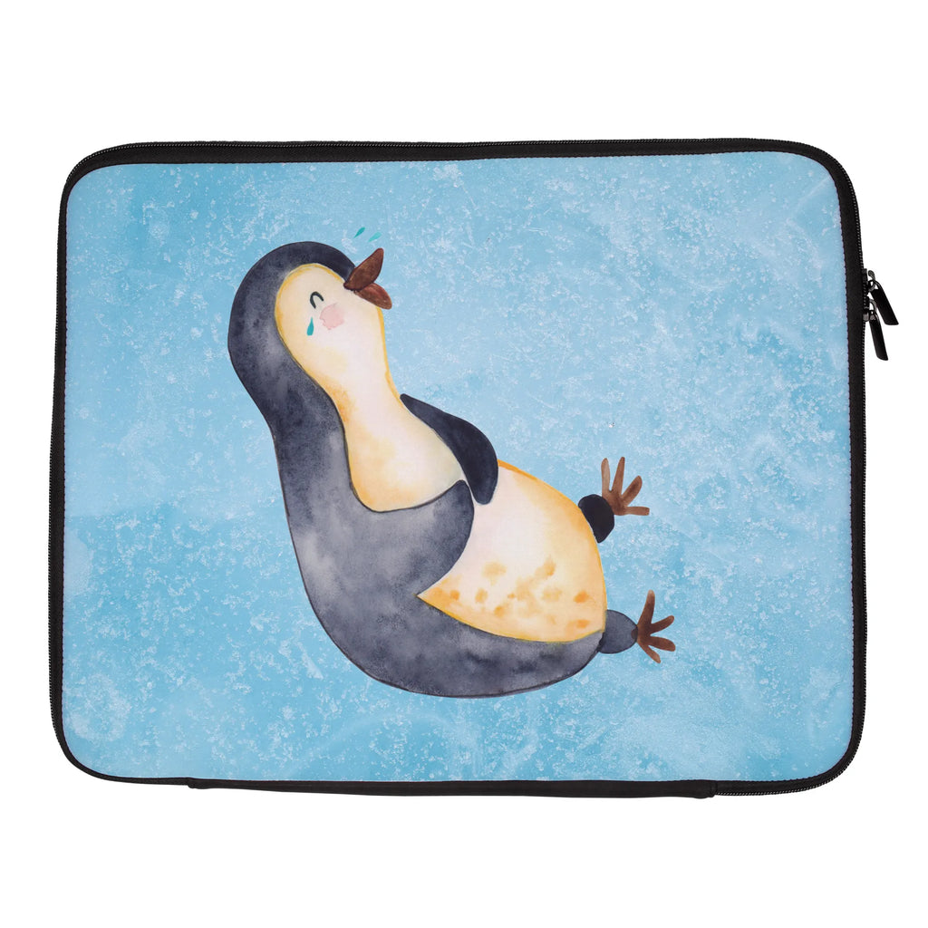 Notebook Tasche Pinguin Lachen Notebook Tasche, Laptop, Computertasche, Tasche, Notebook-Tasche, Notebook-Reisehülle, Notebook Schutz, Pinguin, Pinguine, lustiger Spruch, Optimismus, Fröhlich, Lachen, Humor, Fröhlichkeit