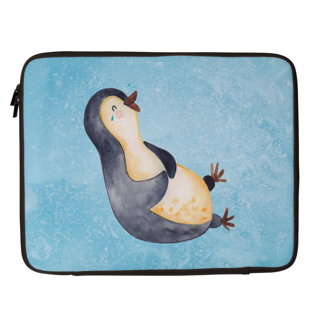 Notebook Tasche Pinguin Lachen Notebook Tasche, Laptop, Computertasche, Tasche, Notebook-Tasche, Notebook-Reisehülle, Notebook Schutz, Pinguin, Pinguine, lustiger Spruch, Optimismus, Fröhlich, Lachen, Humor, Fröhlichkeit