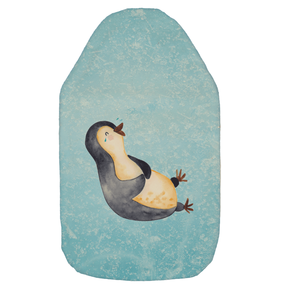 Wärmflasche Pinguin Lachen Wärmekissen, Kinderwärmflasche, Körnerkissen, Wärmflaschenbezug, Wärmflasche mit Bezug, Wärmflasche, Bettflasche, Kleine Wärmflasche, Pinguin, Pinguine, lustiger Spruch, Optimismus, Fröhlich, Lachen, Humor, Fröhlichkeit