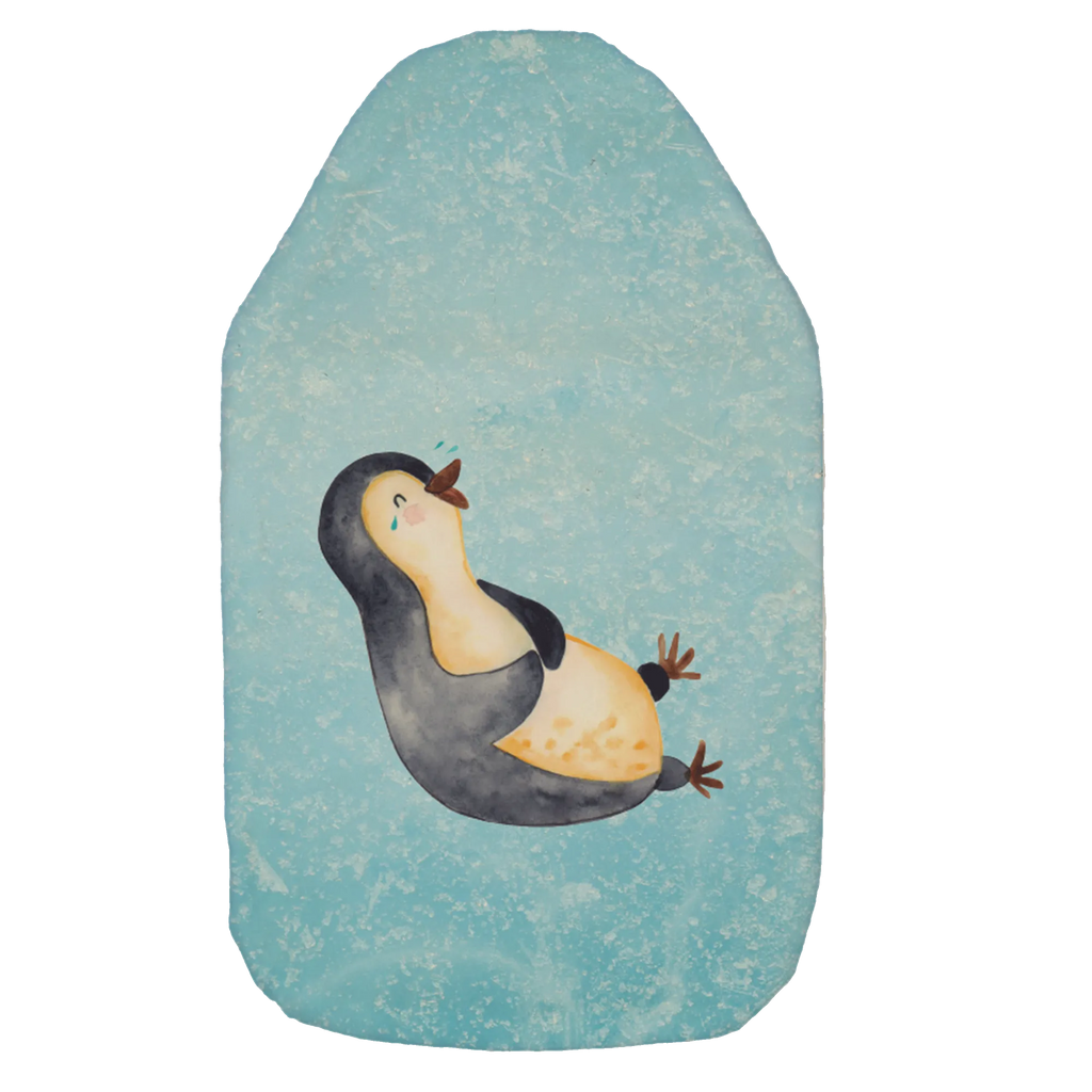 Wärmflasche Pinguin Lachen Wärmekissen, Kinderwärmflasche, Körnerkissen, Wärmflaschenbezug, Wärmflasche mit Bezug, Wärmflasche, Bettflasche, Kleine Wärmflasche, Pinguin, Pinguine, lustiger Spruch, Optimismus, Fröhlich, Lachen, Humor, Fröhlichkeit