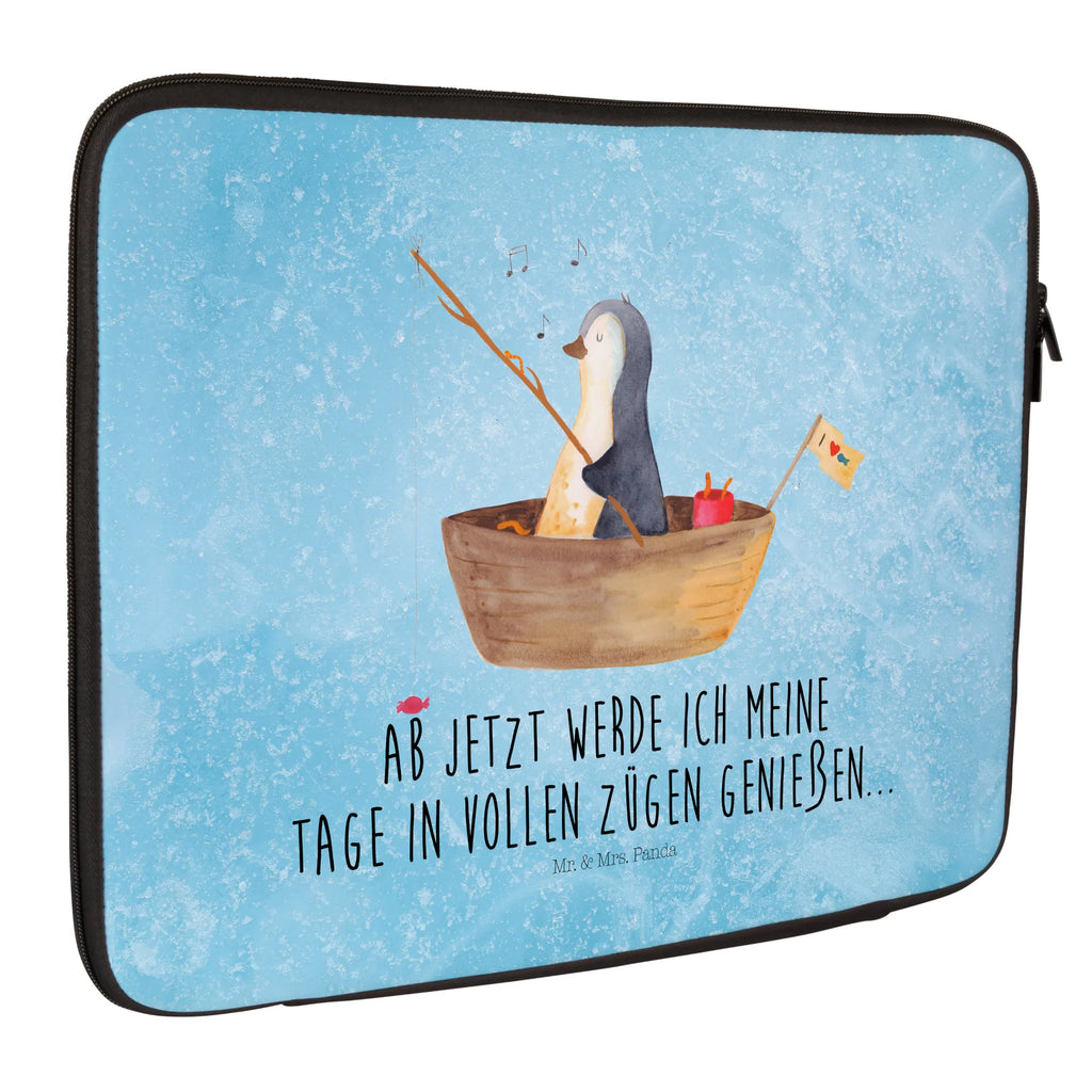 Notebook Tasche Pinguin Angelboot Notebook Tasche, Laptop, Computertasche, Tasche, Notebook-Tasche, Notebook-Reisehülle, Notebook Schutz, Pinguin, Pinguine, Angeln, Boot, Angelboot, Lebenslust, Leben, genießen, Motivation, Neustart, Neuanfang, Trennung, Scheidung, Geschenkidee Liebeskummer