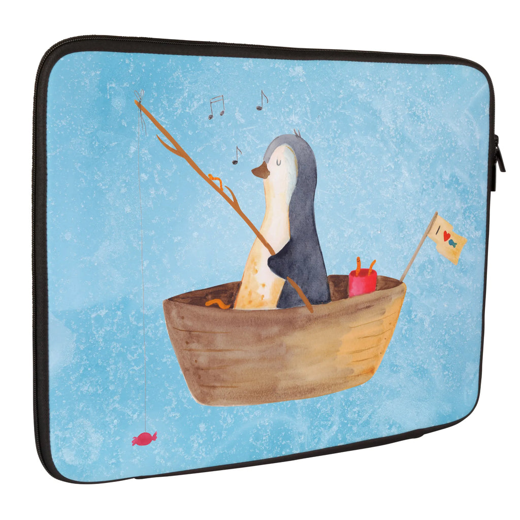 Notebook Tasche Pinguin Angelboot Notebook Tasche, Laptop, Computertasche, Tasche, Notebook-Tasche, Notebook-Reisehülle, Notebook Schutz, Pinguin, Pinguine, Angeln, Boot, Angelboot, Lebenslust, Leben, genießen, Motivation, Neustart, Neuanfang, Trennung, Scheidung, Geschenkidee Liebeskummer